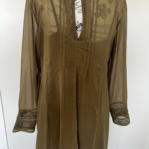 Abercrombie and Fitch Dress, Olive, 2 layers - Picture 3 of 4